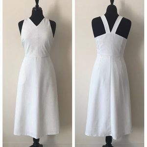 Banana Republic Pin Stripe Midi Dress